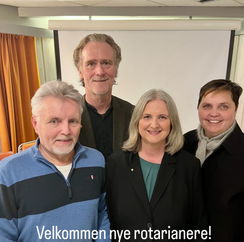 Nye medlemmer i Stokke Rotaryklubb